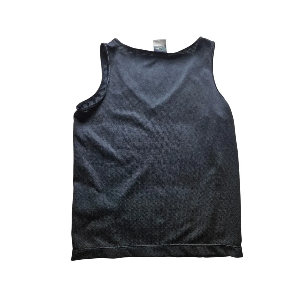 Nike Sphere Dry Womens V-Neck Tank Top S Black Moisture Wicking Polyester